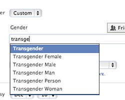Facebook’a Transseksüel Cinsiyet Seçeneği Geldi