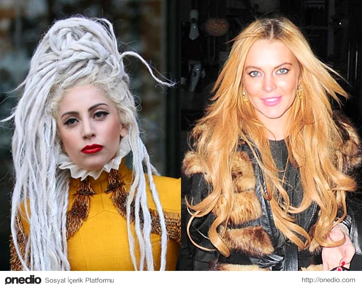 27: Linday Lohan ve Lady Gaga
